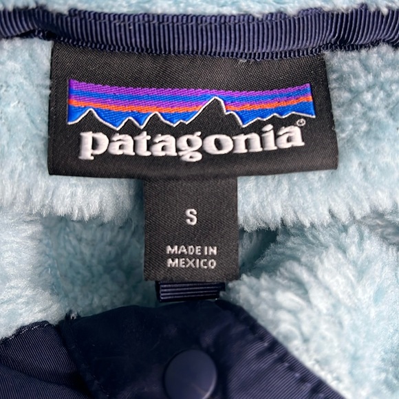 Patagonia Re-Tool Half Snap Light Blue Fleece Pullover - Picture 3 of 6